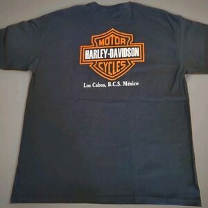 Harley Davidson T-shirt Men's Size 2XL Las Cabos B.C.S. Mexico Biker Motorcycle